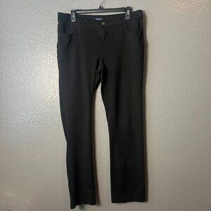 Bogari Size 10 Black Classic Straight Leg Dress Pants / Trousers
